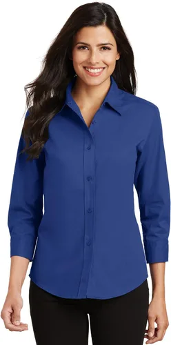 Vista 6 de Port Authority Camisa de fácil cuidado con manga 3/4 para mujer