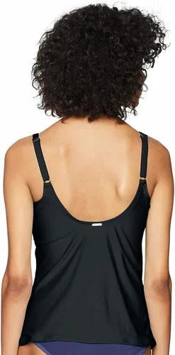 Vista 2 de Calvin Klein Top tankini triangular con control de abdomen para mujer