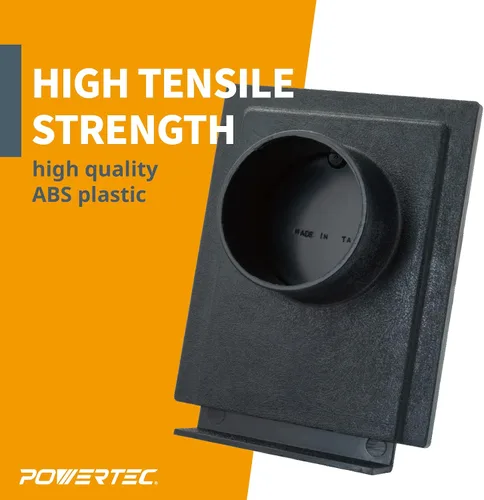 Vista 6 de Powertec 70108, compuerta de regulación de tiro de 4-pulgadas para colector de polvo y aspiradora