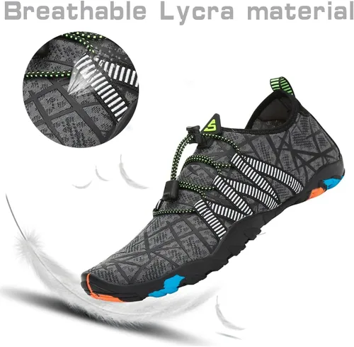 Vista 2 de Kararao Mens Womens Water Shoes Quick Dry Swim Shoes Beach Shoes Pool Surfing Aqua Sports