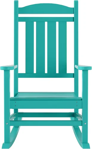 Vista 5 de WestinTrends Malibu - Mecedora para exteriores/patio, color turquesa