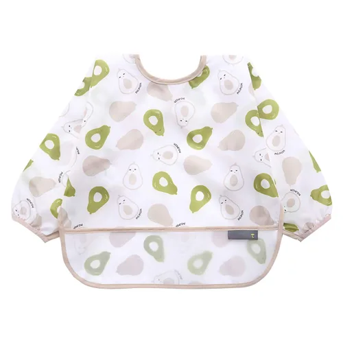 Vista 10 de Baberos con mangas para bebés de 6 a 42 meses impermeables y sin manchas para comer y pintar. JNINTH