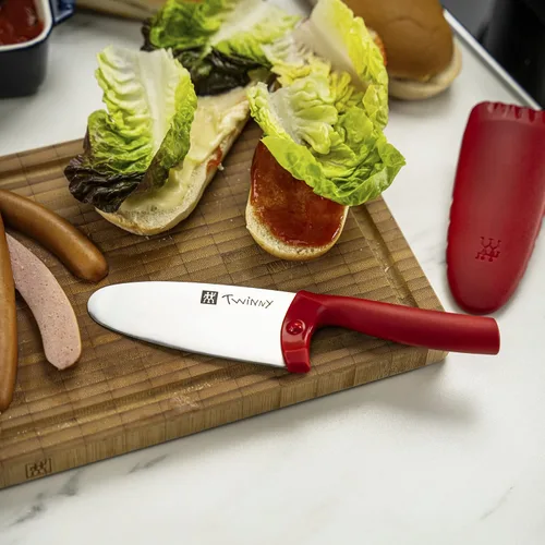 Vista 7 de ZWILLING TWINNY - Cuchillo de chef para niños, color rojo