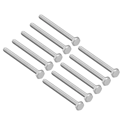 Vista 27 de 10 tornillos hexagonales M6 M6-0.039 x 1.575 in UNC Tornillos de cabeza hexagonal A2-70 (304) de acero inoxidable totalmente roscados, totalmente