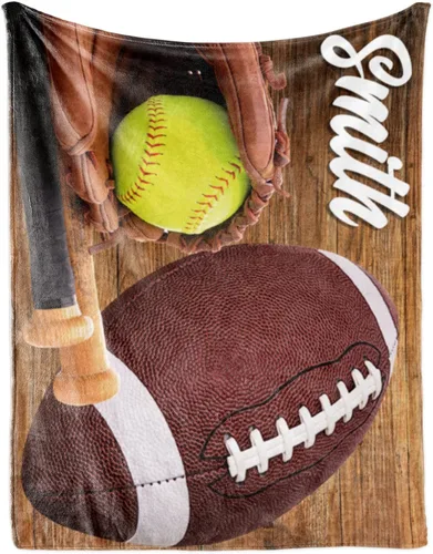 Vista 16 de Manta suave personalizada para bebés: manta de diseño de béisbol personalizada para niños con nombre y número, regalos de ropa de cama para bebés