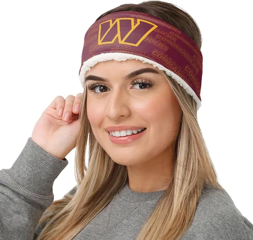 Vista 105 de FOCO Diadema de moda para mujer con logotipo de equipo de la NFL Gradiente impreso.