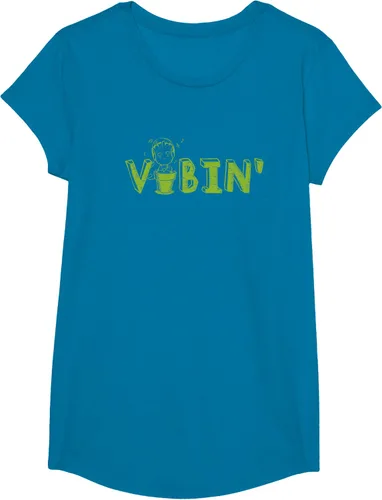 Vista 72 de Marvel Groot Vibin' Headphones Guardians of the Galaxy Camiseta, Negro