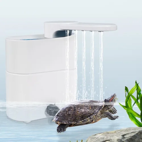 Vista 8 de UPETTOOLS Filtro de tortuga, filtro de acuario de bajo nivel de agua