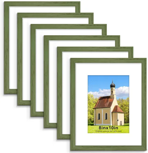 Vista 30 de PEALSN - Juego de 6 portarretratos de 5 x 7 pulgadas para fotos de 4 x 6 pulgadas con paspartú/5 x 7 pulgadas sin paspartú, para montaje en Negro