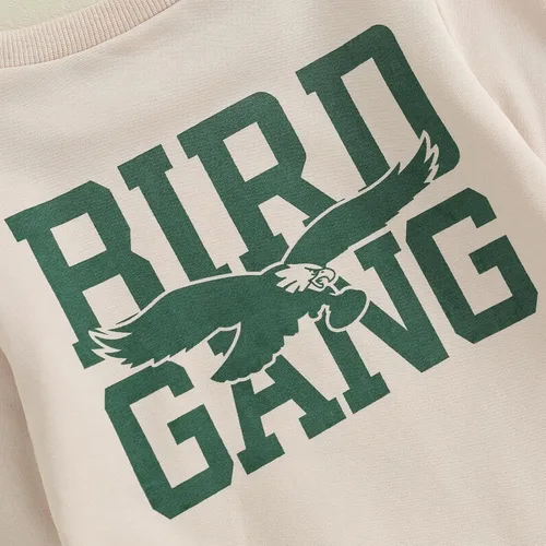 Vista 6 de Dewadbow Sundays are for The Birds Eagles - Sudadera de manga larga con cuello redondo para bebé niño y niña