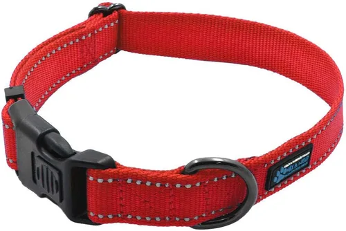 Vista 12 de Max and Neo NEO - Collar reflectante con hebilla de nailon para perro, donamos un collar a un rescate de perros por cada collar vendido (XS, negro)