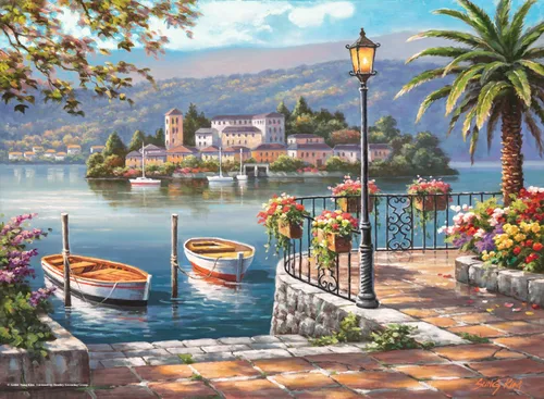 Vista 5 de Anatolian Puzzle - Cafe Como, Rompecabezas de 700 piezas, #2705
