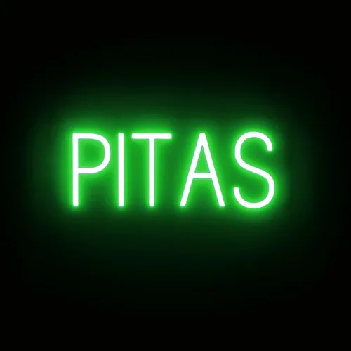 Vista 47 de SpellBrite Señal de PHO para restaurantes Señalización LED azul para restaurantes con LED de neón para empresas 13.2 x 6.3 pulgadas