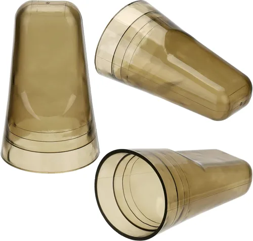 Vista 3 de ZEAYEA 24 fundas universales para botellas de licor, translúcidas para verter botellas de polvo, tapas de plástico para verter polvo para el hogar
