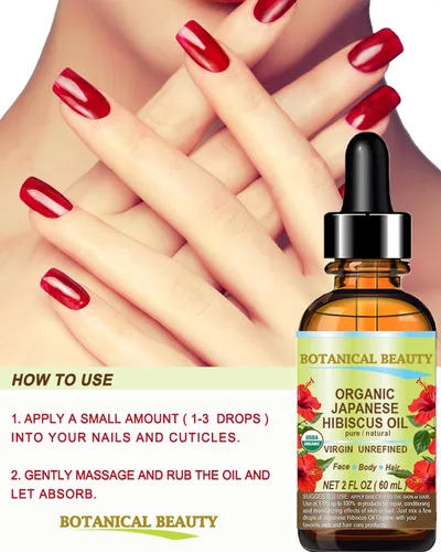 Vista 4 de Botanical Beauty Aceite de HIBISCUS orgánico (Hibiscus Sabdariffa) JAPONÉS 100 Pura Natural Virgen Sin Refinar Prensado en Frío Antienvejecimiento