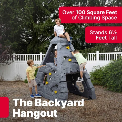 Vista 6 de Step2 Skyward Summit para niños, juego de pared de escalada para niños pequeños, edades de 4 a 8 años, fácil de montar, parque infantil al aire
