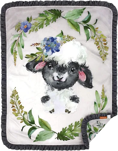 Vista 12 de Dear Baby Gear - Mantas reversibles para bebé - Manta suave para recién nacido - Blanco para niños pequeños - Manta para niños y niñas - Mantas