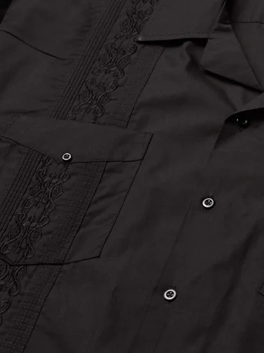 Vista 4 de Ward St Guayabera de manga corta para hombre, Classic
