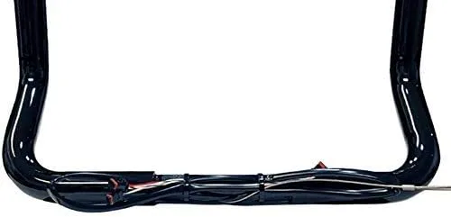 Vista 5 de Dominator Industries Perchas de 1 1/4 pulgadas precableadas de 12 pulgadas para barra de gancho de carne, color negro, compatibles con Negro