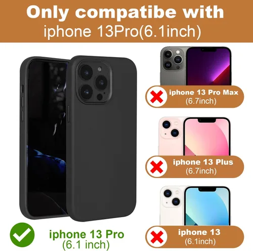 Vista 4 de Funda de cuero genuino para iPhone 13 Pro, cuero de grano completo, compatible con MagSafe y carga inalámbrica, bisel de la cámara con botones