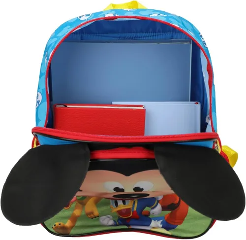 Vista 5 de Mickey Mouse Preescolar Big Mickey Face - Mochila infantil de 14 pulgadas, Multi colorido