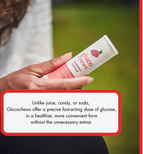 Vista 4 de Glucochews - Tabletas mixtas de glucosa – 120 unidades (10 por tubo, 12 tubos de tamaño de bolsillo) 0.13 oz de glucosa de acción rápida cada uno