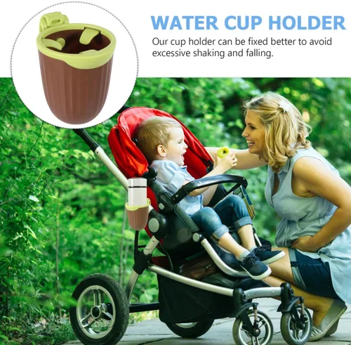 Vista 4 de SUPVOX Adjustable Stroller Bottle Holder Cup Rack for Wheelchairs Bikes Scooters Grip Storage Organizer for Cups and Water Bottles