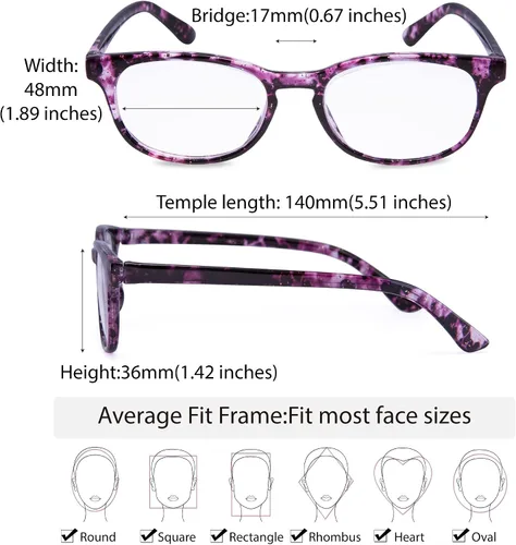 Vista 5 de EYEGUARD - Gafas de lectura (4 unidades), diseño de lectores