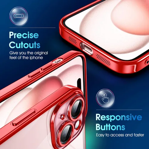 Vista 176 de Supdeal Funda cristalina transparente para iPhone 11, [No se amarillea] [Protección de la cámara] [Probado contra caídas de grado militar] Funda