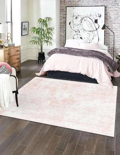 Vista 19 de Unique Loom Eos Collection - Alfombra rectangular de 2 pies x 3 pies 1 pulgada, color rosa clavel y marfil