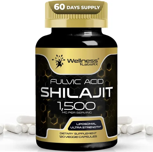 Vista 2 de Shilajit del Himalaya para hombres, extracto de shilajit de 1500 mg por porción, shilajeet puro para mujeres con ácido fúlvico de origen natural