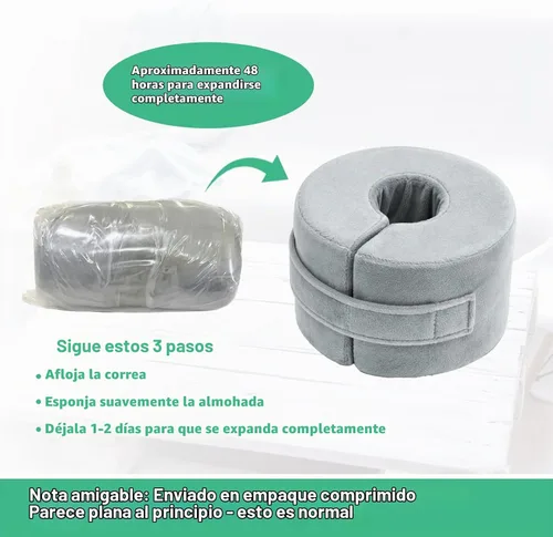 Vista 7 de Almohada de elevación de pies, almohada de tobillo para dormir con espuma de alta densidad, almohada de soporte para piernas para elevar los pies