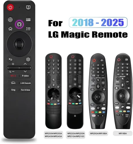Vista 6 de Reemplazo para LG MR25GA Magic Remote – Control remoto de voz universal para televisores inteligentes LG OLED QNED UHD LED