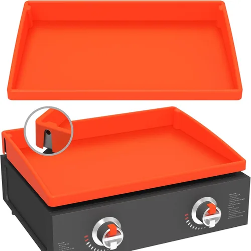 Vista 17 de Funda de parrilla de silicona para Blackstone - 28 pulgadas de cobertura verdadera y completa, resistente, apta para alimentos, protectora