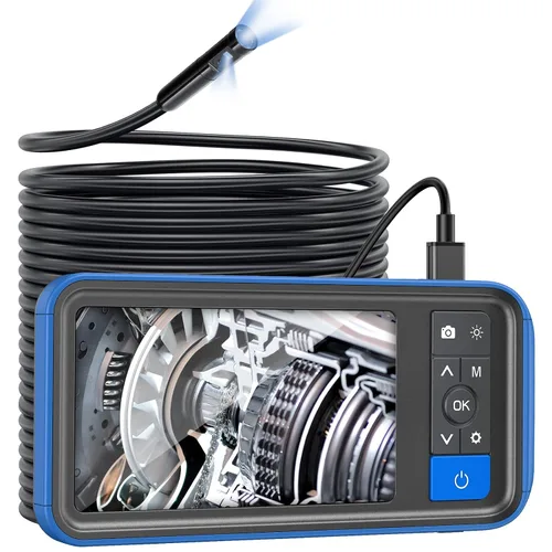 Vista 9 de Endoscopio de doble lente con luz, boroscopio mecánico automotriz Teslong