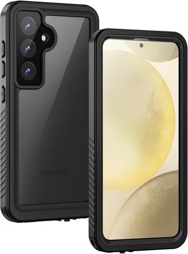 Vista 11 de Lanhiem Funda para teléfono Samsung Galaxy S24+ Plus, IP68 impermeable a prueba de polvo con protector de pantalla integrado, carcasa protectora Azul