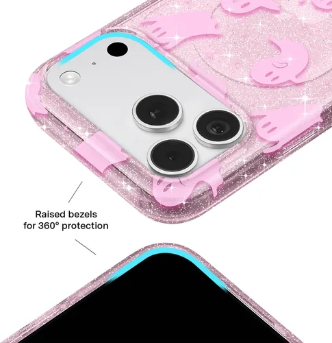 Vista 81 de VELVET CAVIAR Funda para iPhone 15, compatible con MagSafe, probada contra caídas de 10 pies, fundas protectoras de diseño, leopardo color rosa