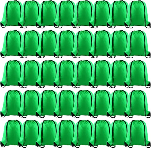 Vista 12 de KUUQA Mochila con cordón a granel, bolsas de almacenamiento para deporte, gimnasio, viajes, Negro, Viajar