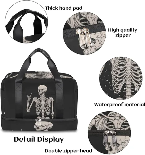 Vista 3 de Bolsa de gimnasio deportiva de girasol amarillo con compartimento para zapatos, bolsa de viaje floral con flores para hombres, mujeres, niños