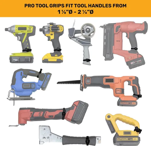 Vista 3 de Funda para herramientas – Funda Pro Tool + un agarre de herramienta + un pasador de conductor – Soporte para múltiples herramientas mejorado