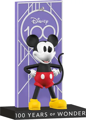 Vista 8 de Hallmark Keepsake Adorno de Navidad de plástico 2022, Disney Mickey Mouse Ahoy, ¡allí! Steamboat Willie