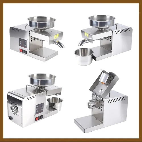 Vista 6 de Máquina de prensa de aceite de 1500W, Máquina automática comercial de la prensa de aceite, Extractor de prensa de aceite automático eléctrico