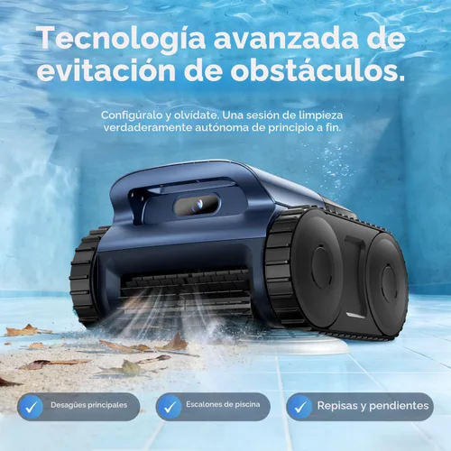 Vista 6 de [Lanzamiento 2026] Aspiradora robótica automática de piscina para piscinas enterradas y sobre el suelo, aspiradora de piscina de escalada en pared