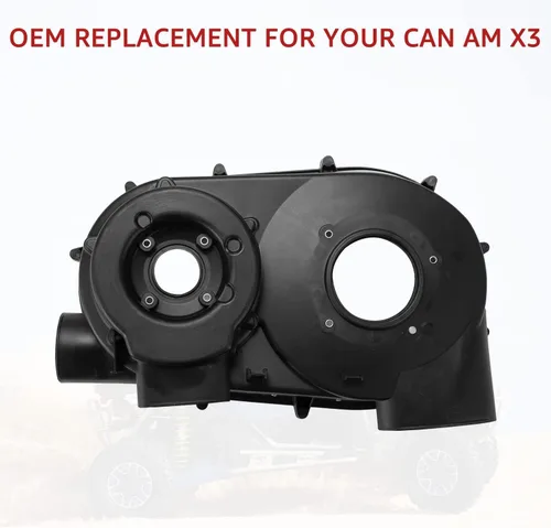 Vista 9 de HAKA TOUGH Cubierta de embrague interior con cubierta de cinturón de aluminio Protector de protección para 2018-2022 Can Am Maverick X3 Max R RR