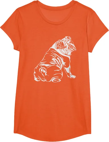 Vista 73 de Gracioso Bulldog Inglés playera perro Hund playera regalo, Azul (Heather blue)