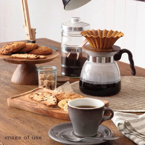 Vista 3 de Koyotoki 19700358 Coffee Dripper Pottery, Stylish, Diameter Approx. 5.1 inches (13 cm), Cafes, Coffee Drip Equipment, Flare, Pure White, Made in