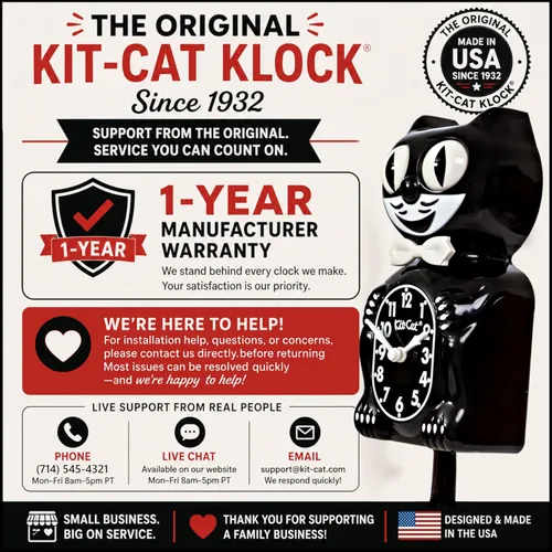 Vista 7 de Kit Cat Klock Gentlemen El Original (Negro Clásico)