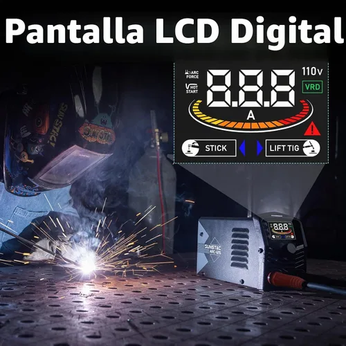 Vista 4 de Sunstac Mini soldador de palo 125A, diseño portátil de 110 V