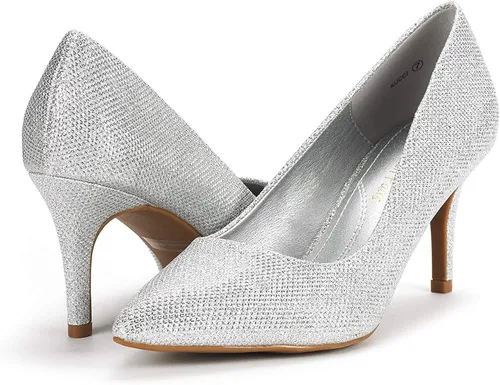 Vista 3 de DREAM PAIRS Zapatos de tacón alto de aguja para mujer, con punta cerrada, zapatos de vestir para bodas, trabajo, oficina, negocios, 3 pulgadas