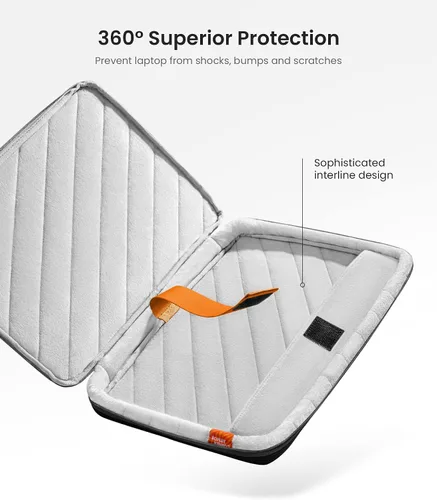 Vista 5 de tomtoc Funda protectora 360 para MacBook Pro M5/M4/M3/M2/M1 Pro/Max A3426 A3427 A3434 A3112 A3401 A3185, resistente al agua, compatible con iPad
